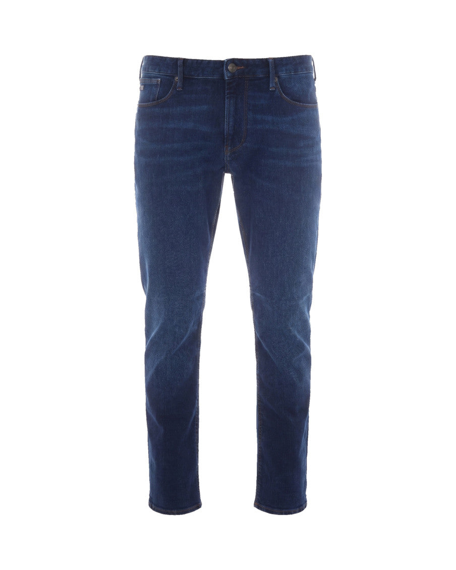 Navy Blue Mid Rise Jeans 1