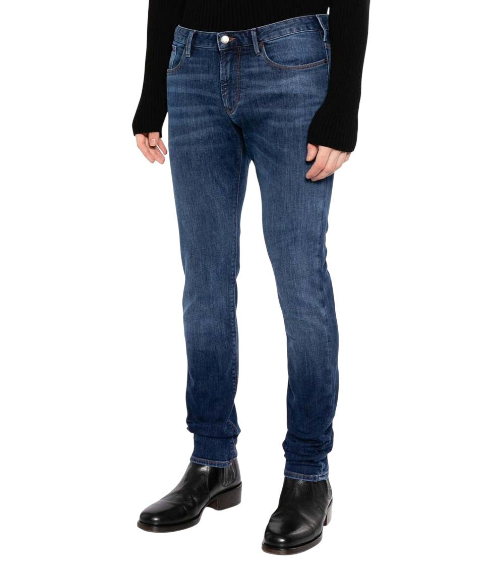 Navy Blue Mid Rise Jeans 3