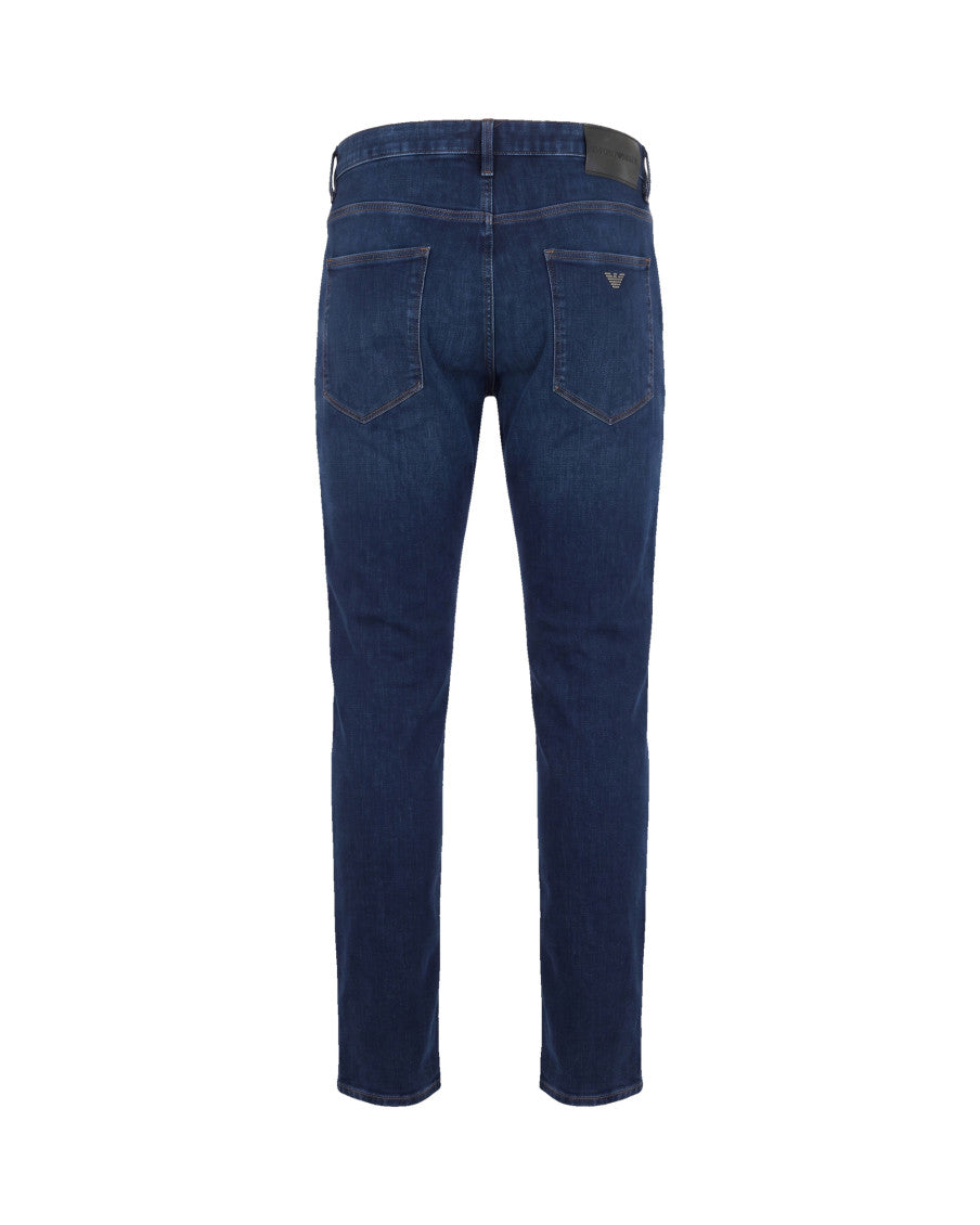 Navy Blue Mid Rise Jeans 4
