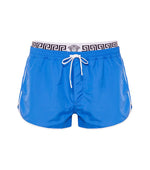 Blue Logo Band Swim Shorts 1