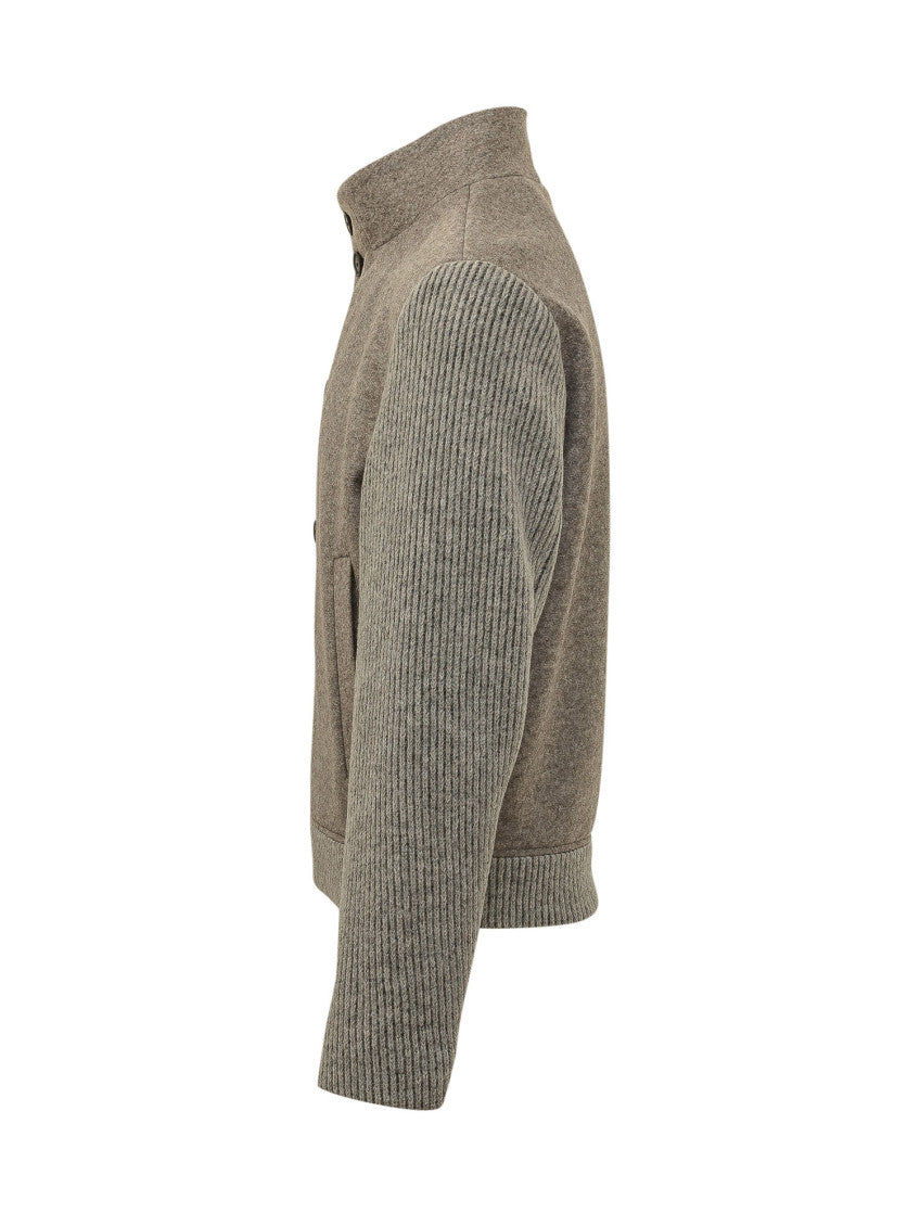 Light Brown Knitted Jacket 3