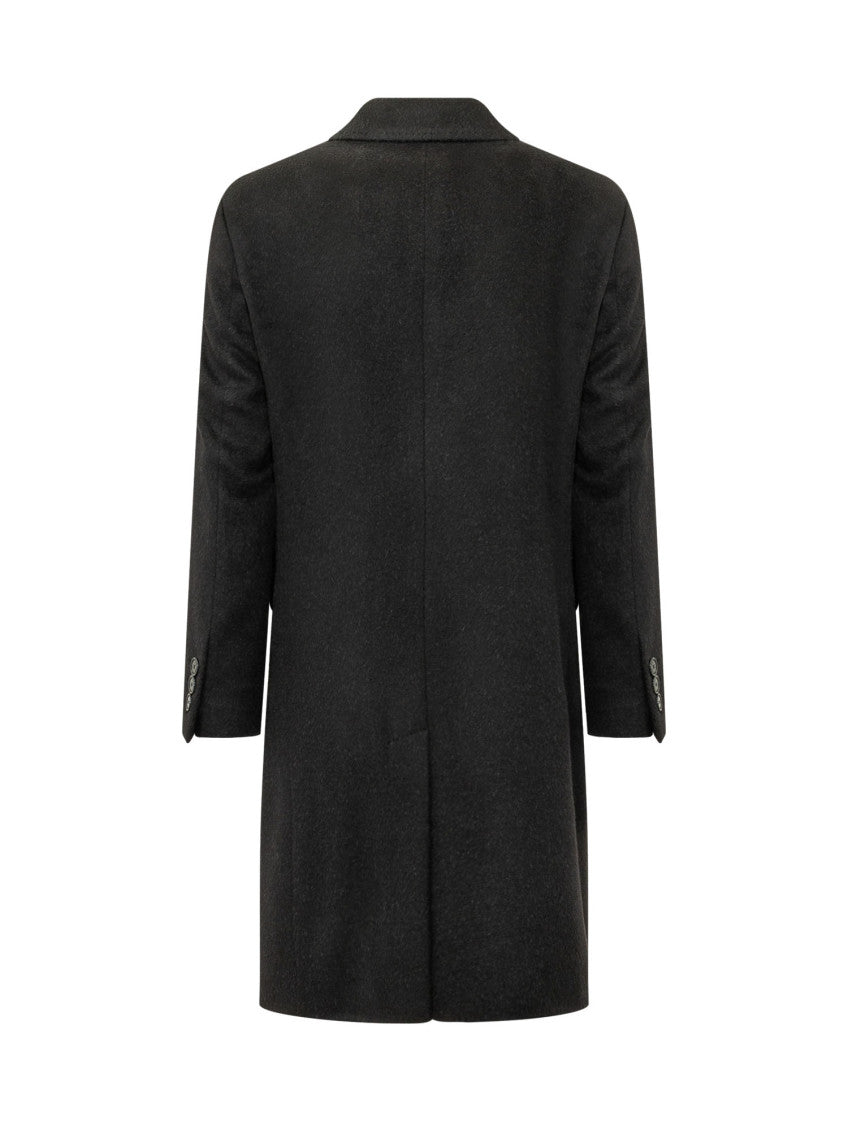 Black Double Breasted Coat 2