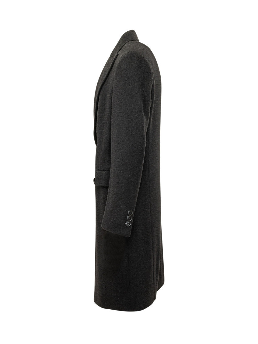 Black Double Breasted Coat 3