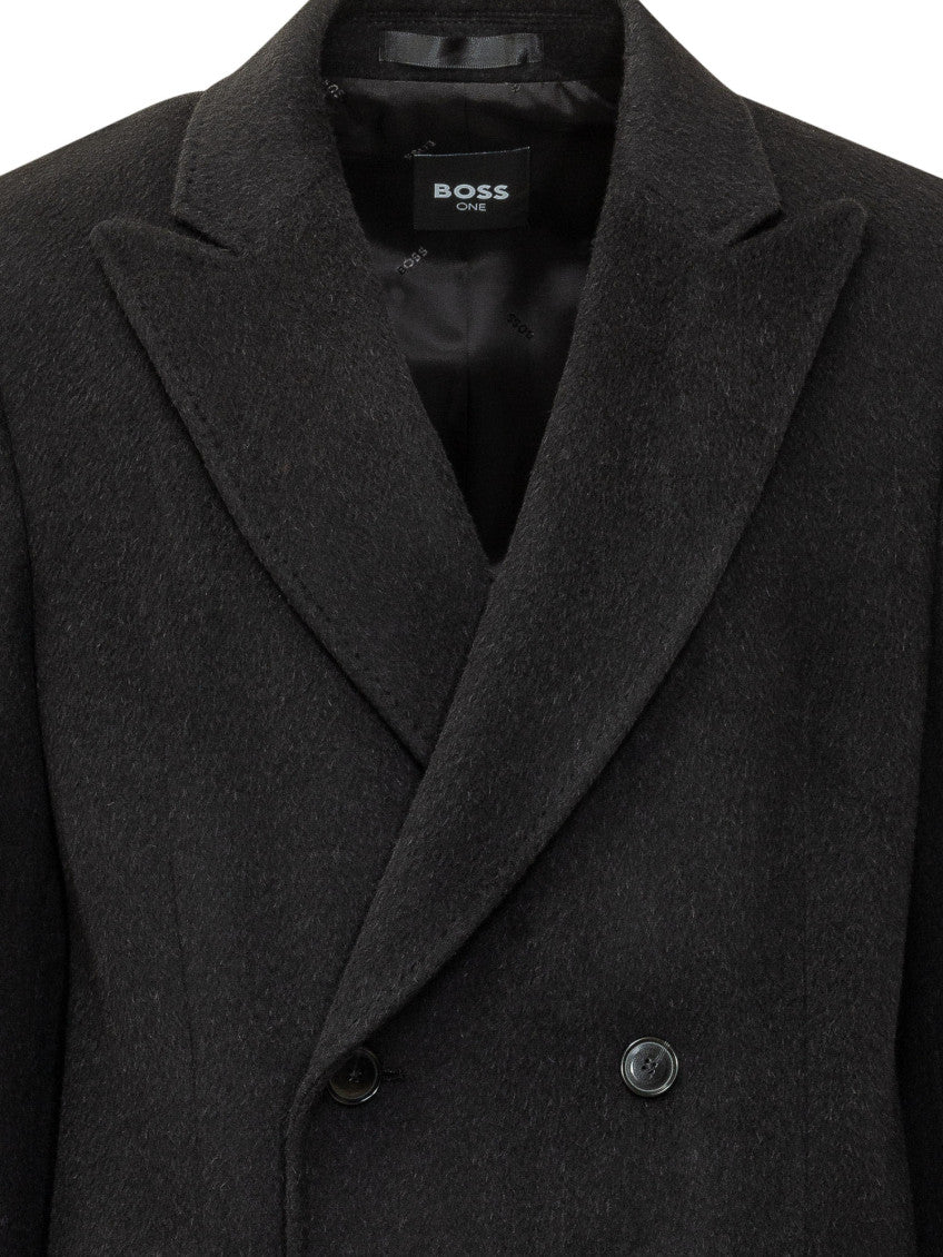 Black Double Breasted Coat 4
