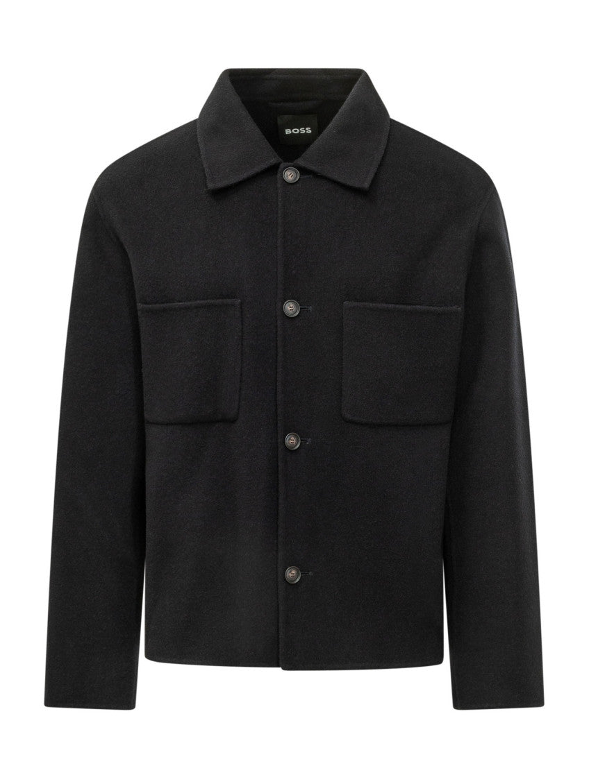 Black Regular Shirt Jacket 1