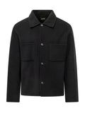 Black Regular Shirt Jacket 1