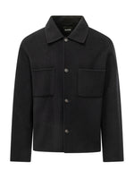 Black Regular Shirt Jacket 1