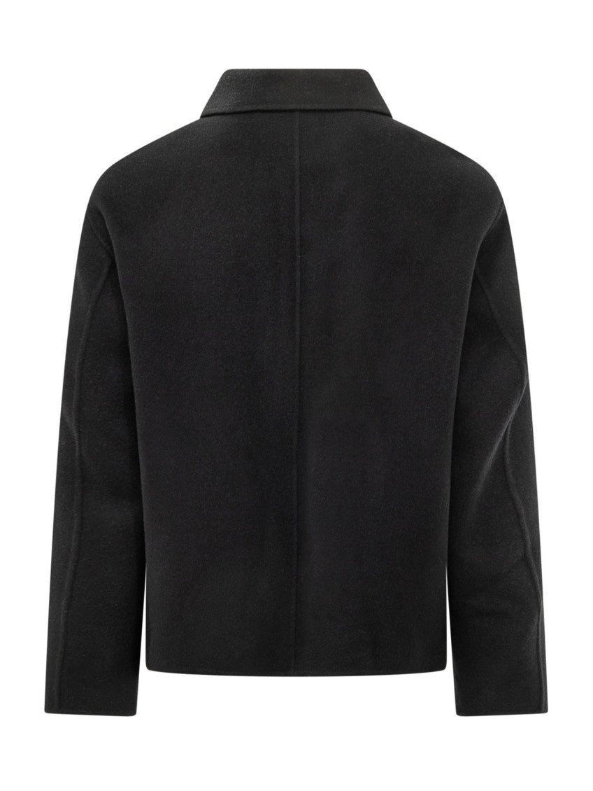 Black Regular Shirt Jacket 2
