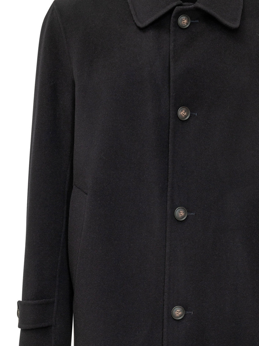 Black Single Breasted Coat 4