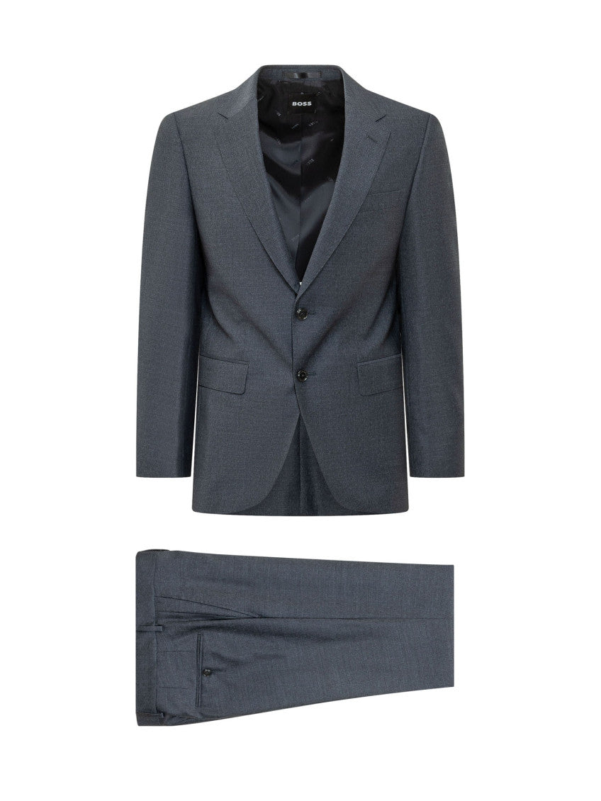 Grey Notched Lapel Suit 1