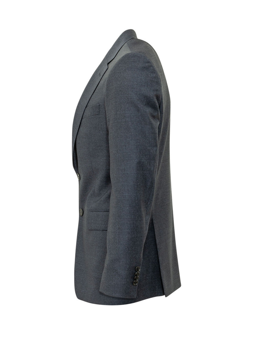 Grey Notched Lapel Suit 4