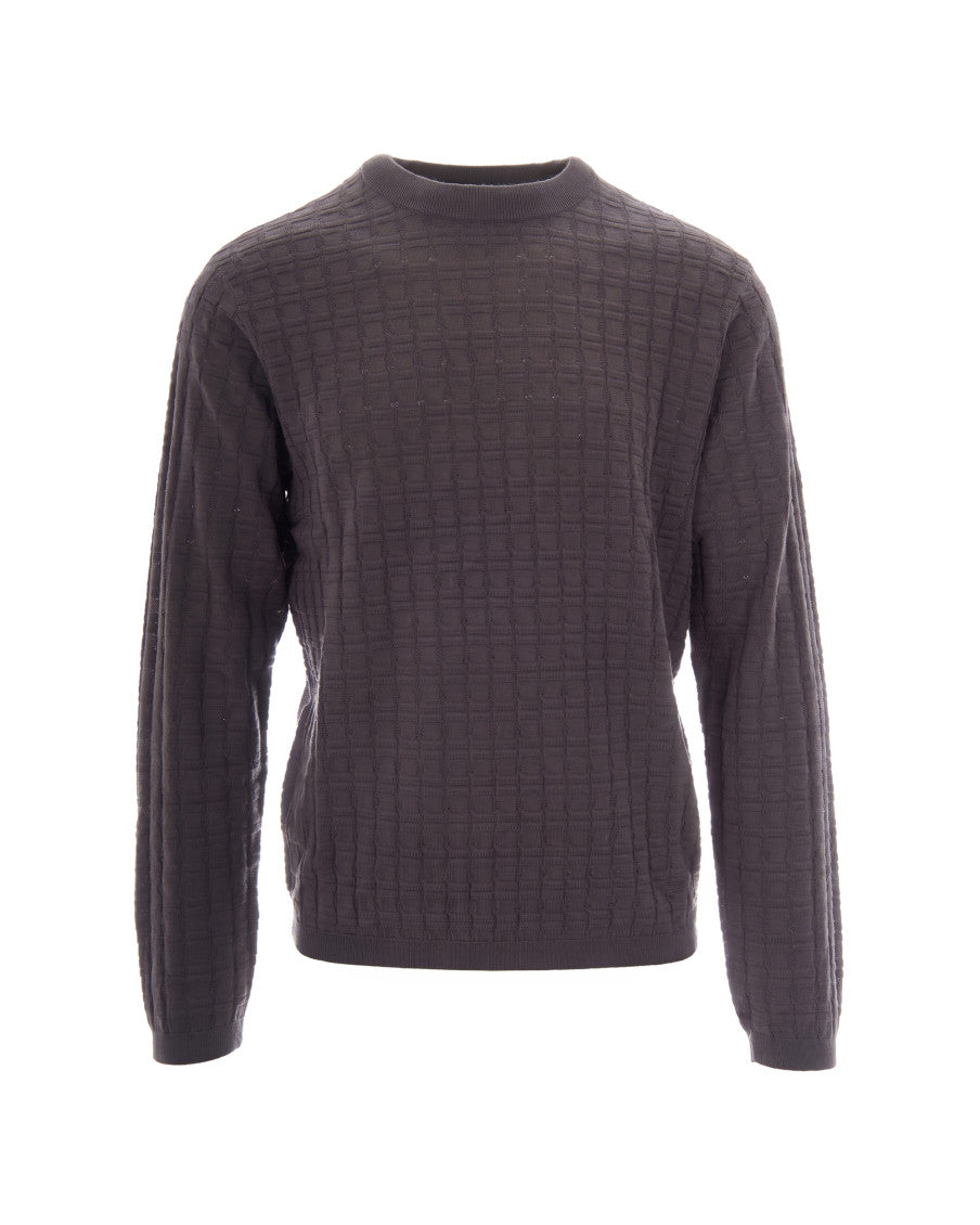 Grey Crew Neck Sweater 1