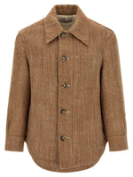 Brown Shirt Collar Jacket 1