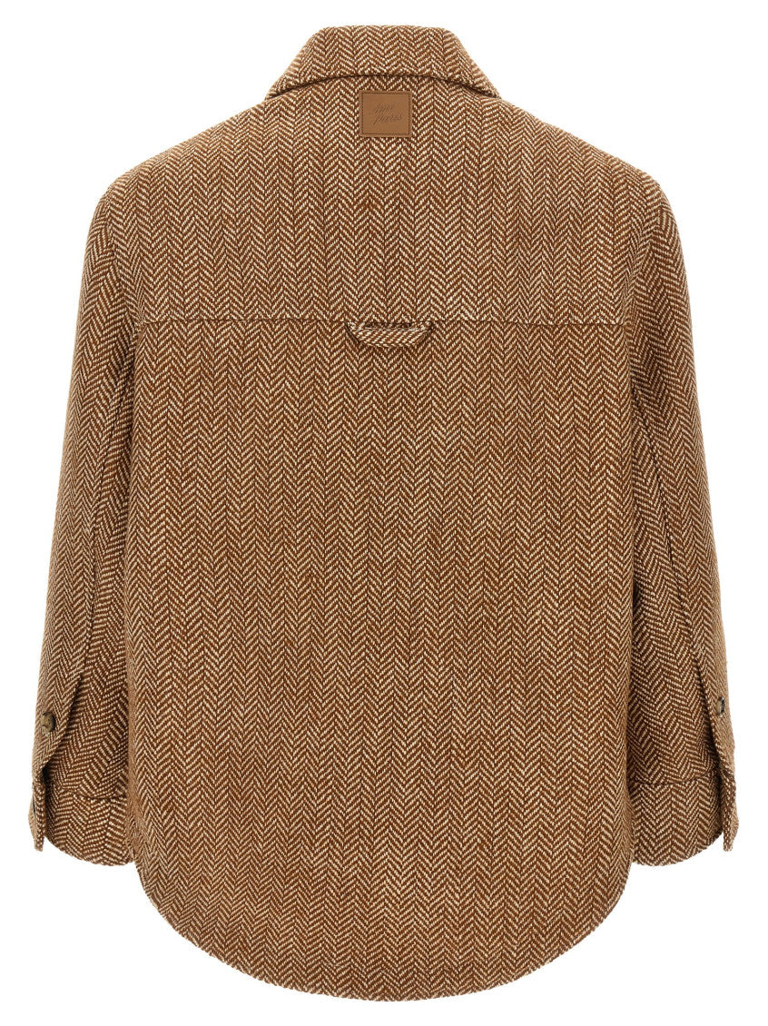 Brown Shirt Collar Jacket 2