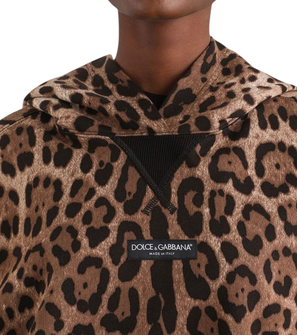 Brown Animal Print Sweatshirt 4