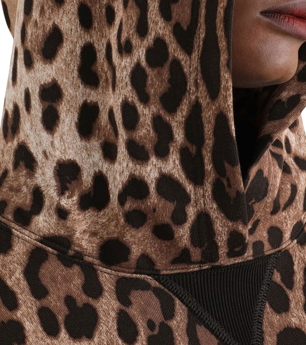 Brown Animal Print Sweatshirt 5