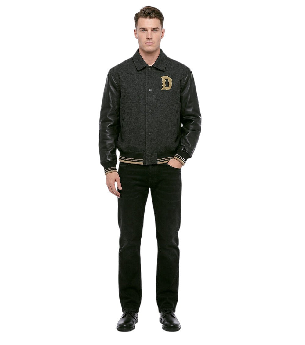 Black Regular Logo Jacket 4