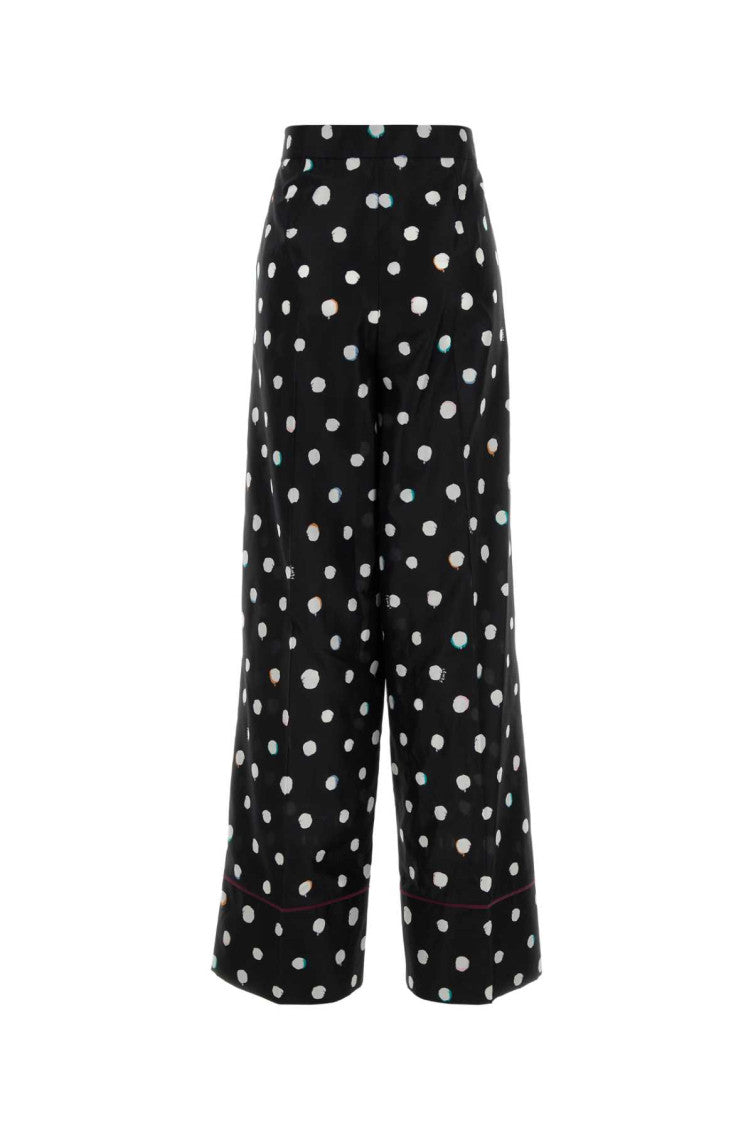Black Relaxed Flat Front Pant 2