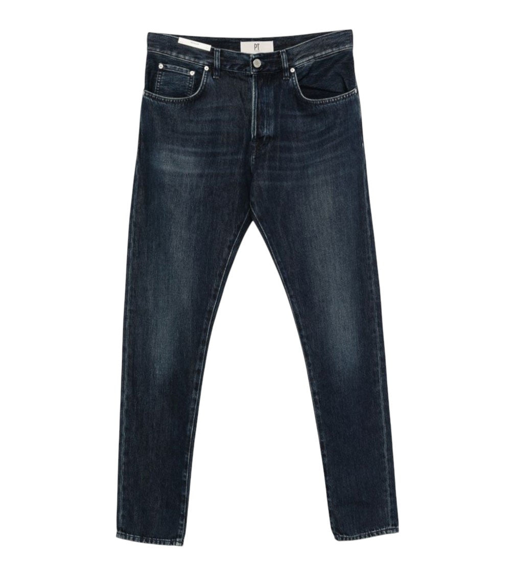 Navy Blue Mid Rise Jeans 1