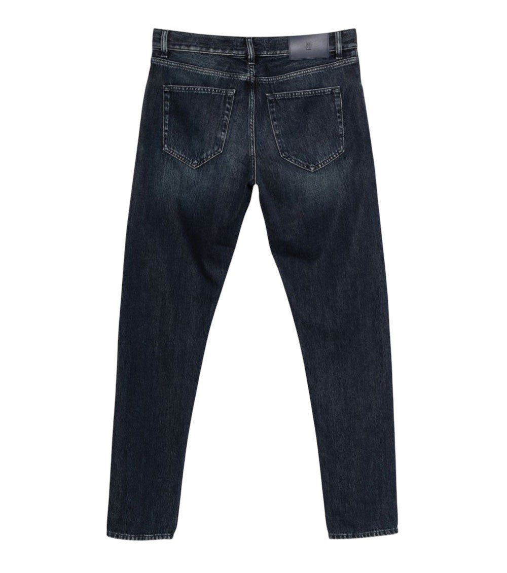 Navy Blue Mid Rise Jeans 2