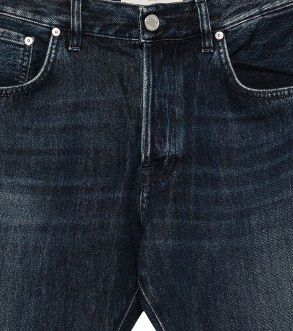 Navy Blue Mid Rise Jeans 3