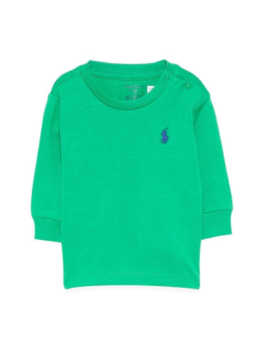Baby Girl Green Logo Sweatshirt 1