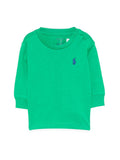 Baby Girl Green Logo Sweatshirt 1
