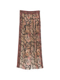 Brown Loose Flat Front Pants 1