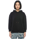 Black Logo Hood Hoodie 1