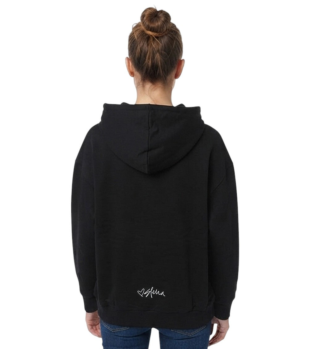 Black Logo Hood Hoodie 2