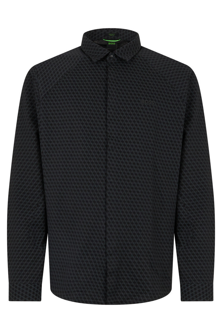 Black Regular Printed Shirt 1