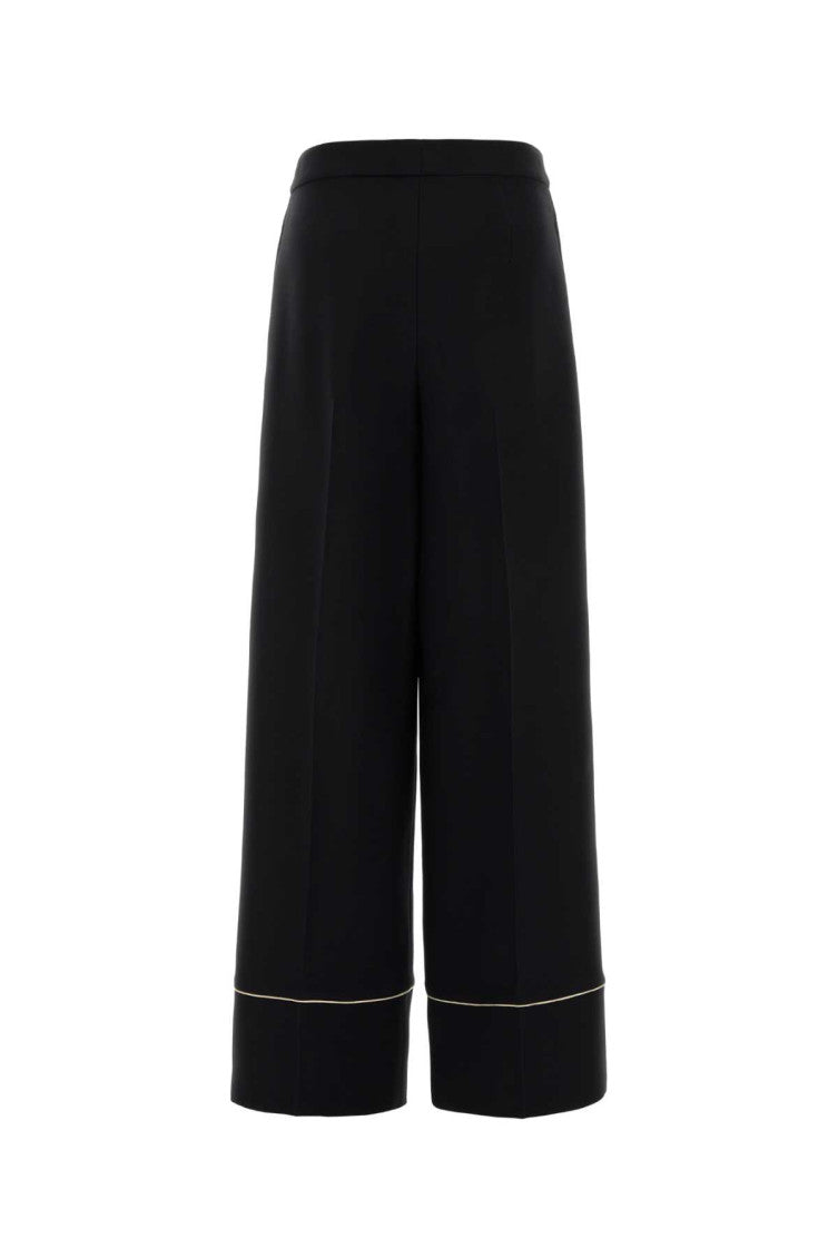 Black Relaxed Pleated Pants 2