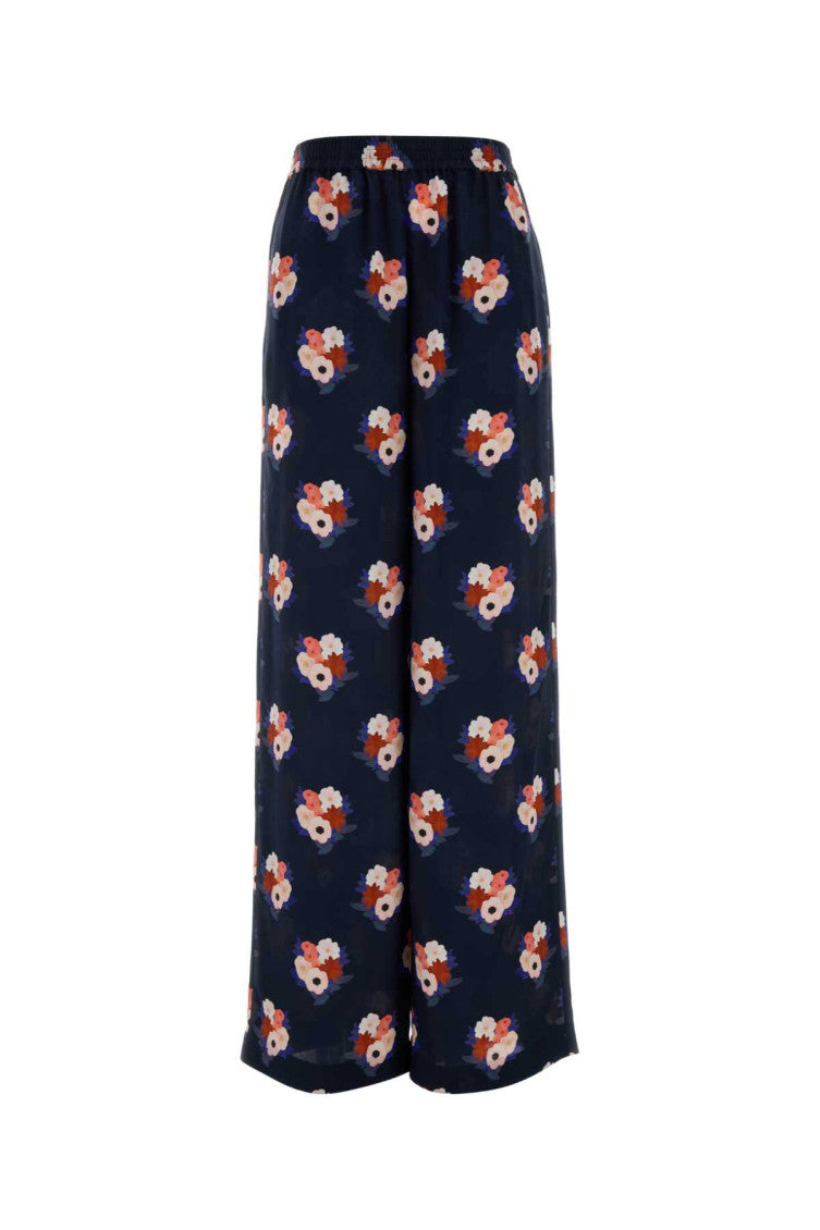 Dark Blue Relaxed Elasticated Pants 1