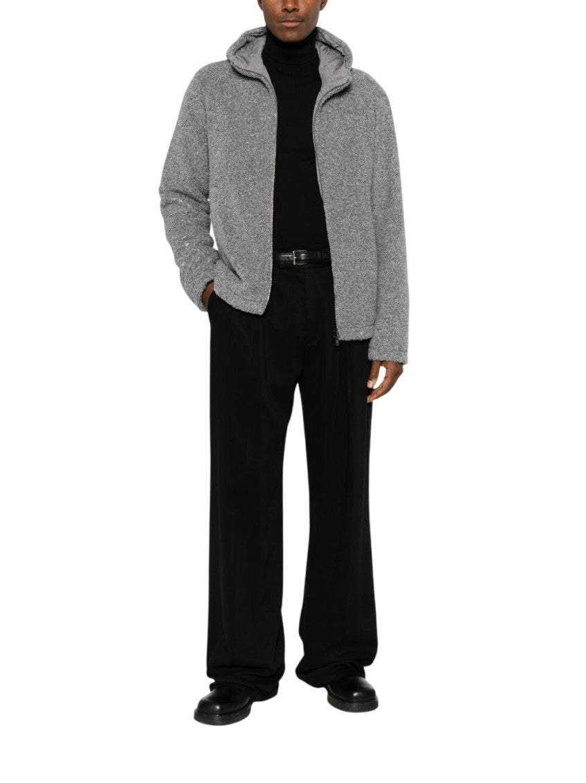 Grey Textured Hood Jacket 2