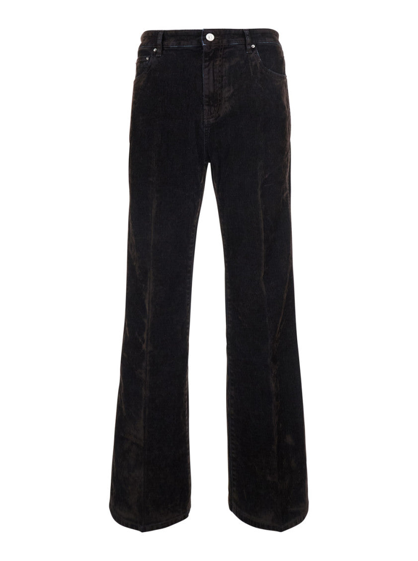 Dark Brown Bootcut Jeans 1