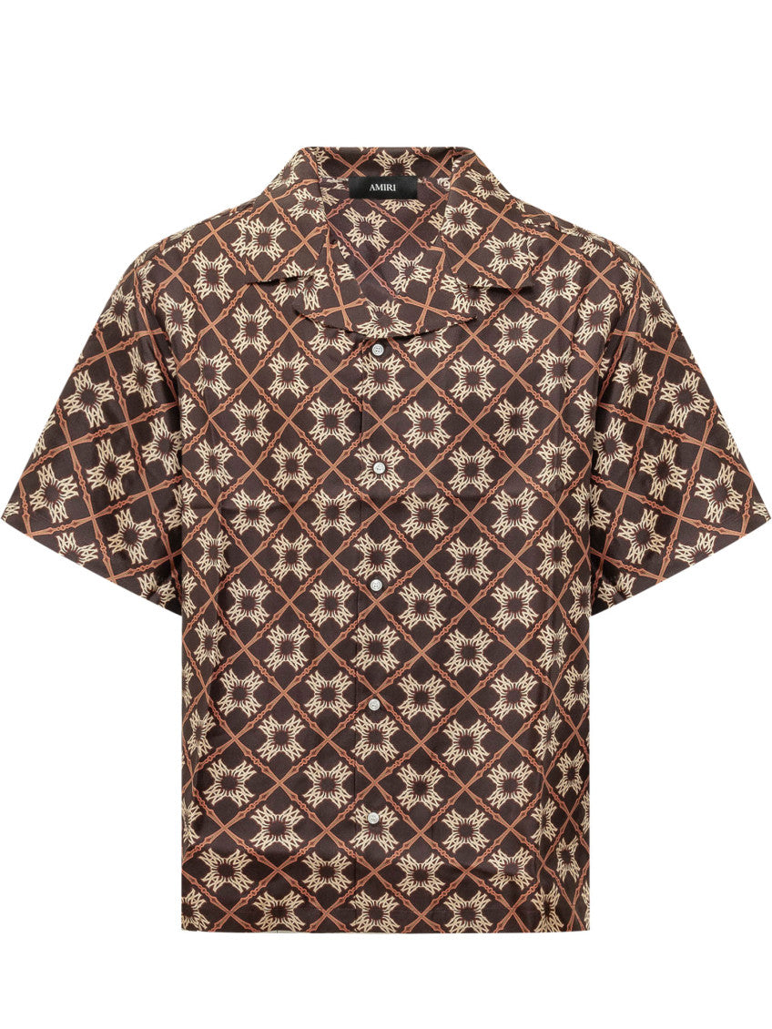 Brown Relaxed Printed Shirt 1