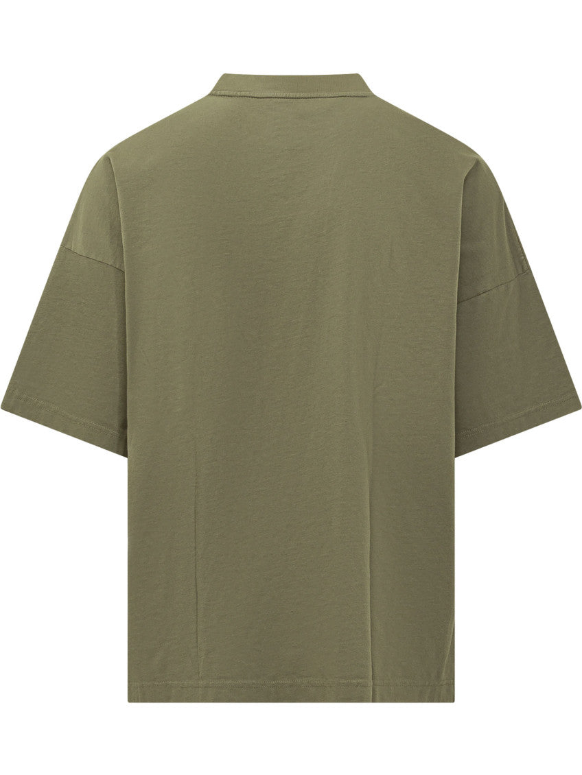 Olive Crew Neck T-Shirt 2