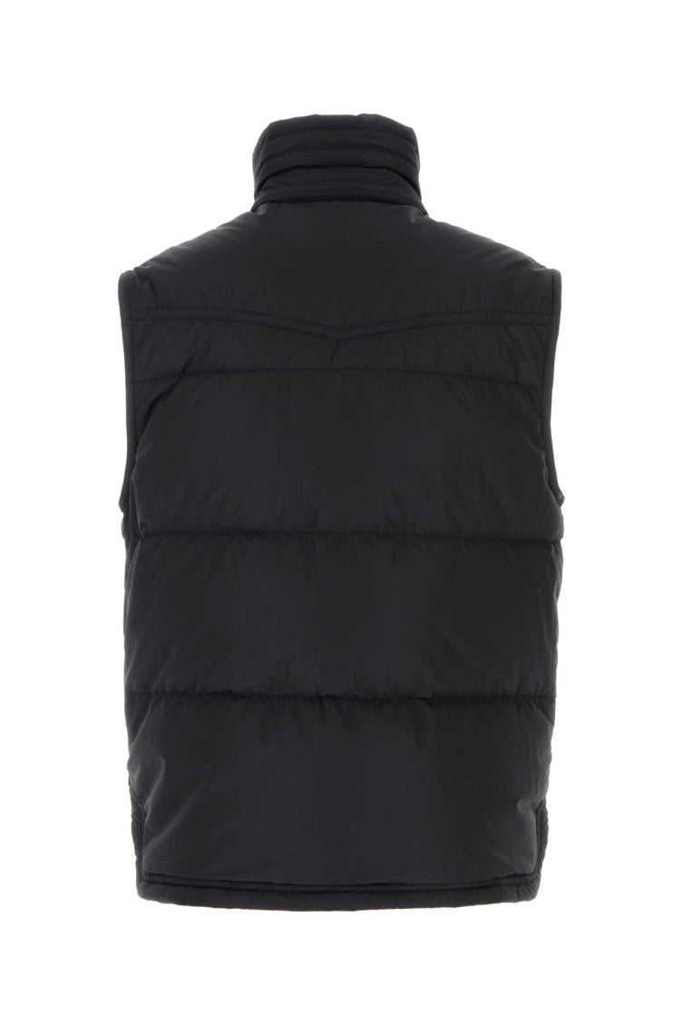 Black Sleeveless Down Jacket 2