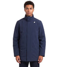 Blue Mock Collar Jacket 1