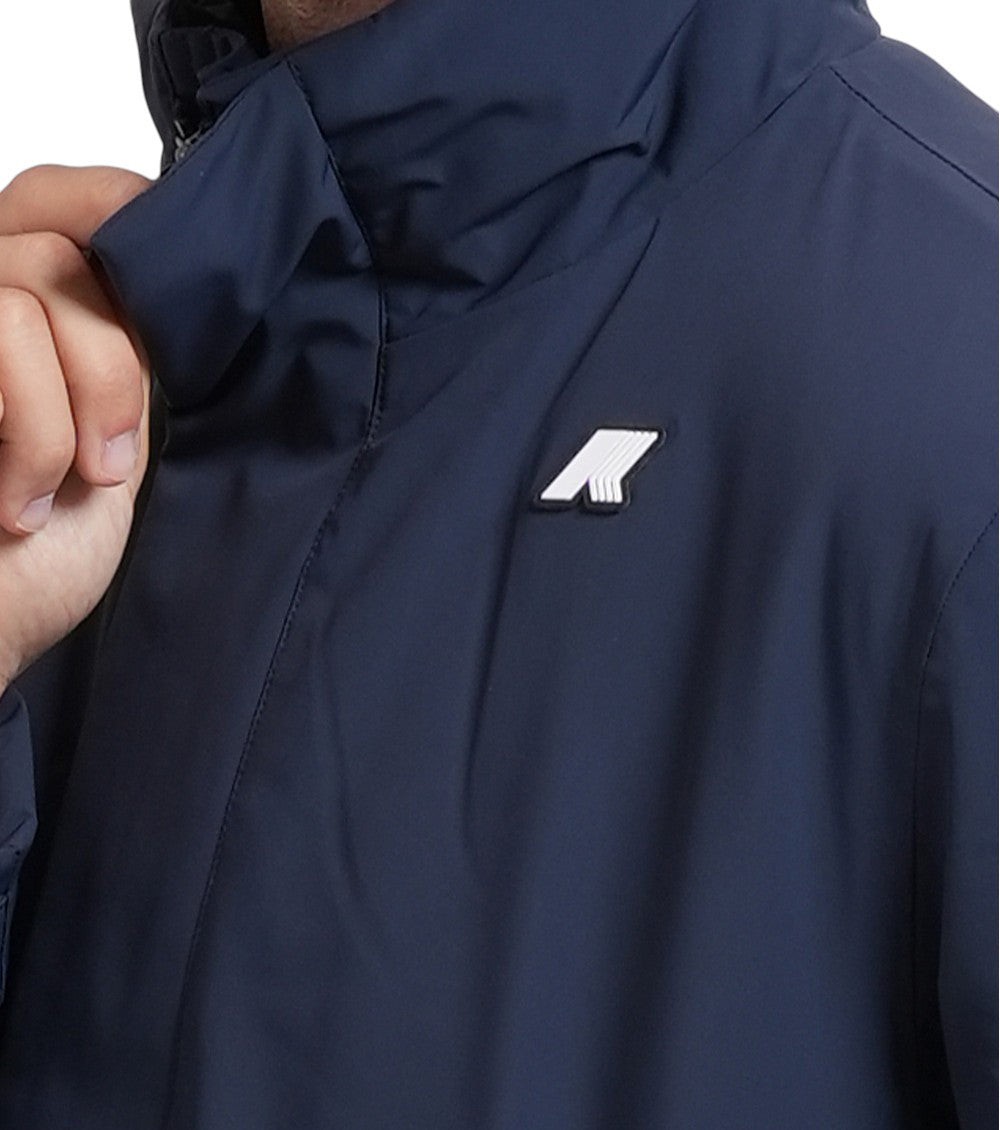 Blue Mock Collar Jacket 3
