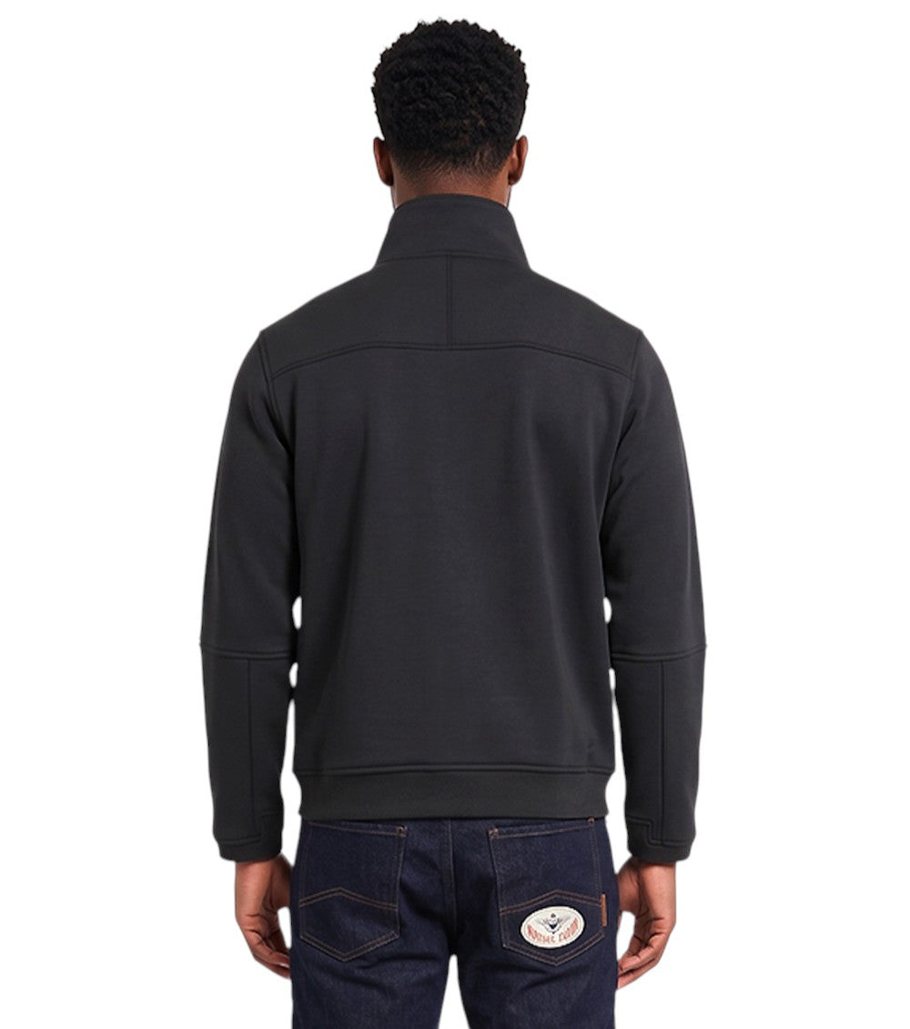 Black Zip Up Logo Sweatshirt 2
