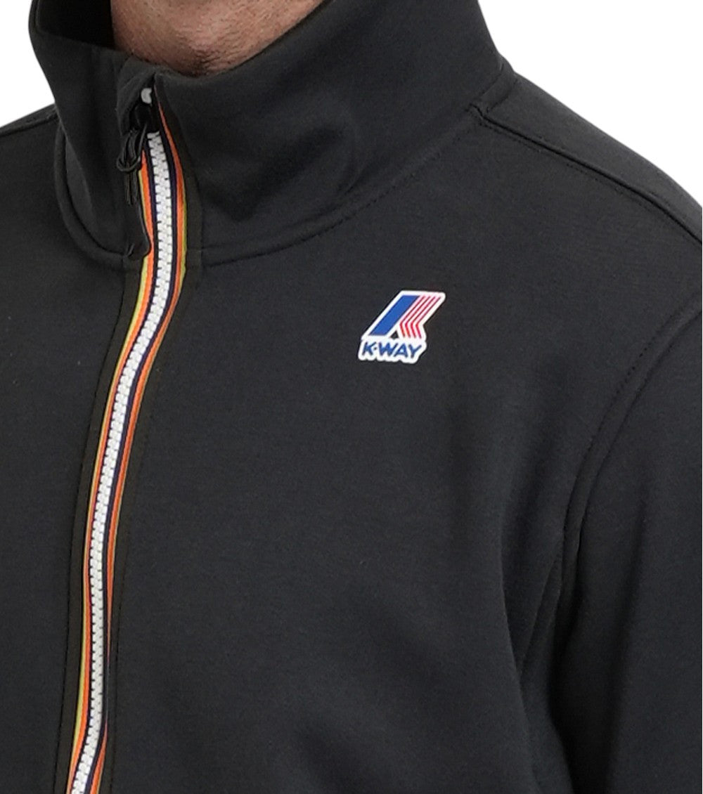 Black Zip Up Logo Sweatshirt 3