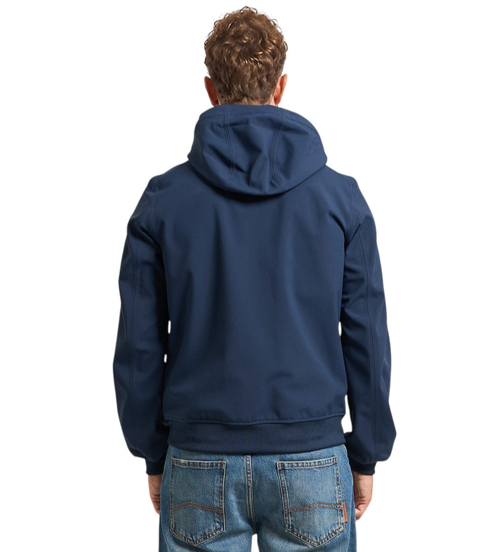 Blue Slim Hood Jacket 2