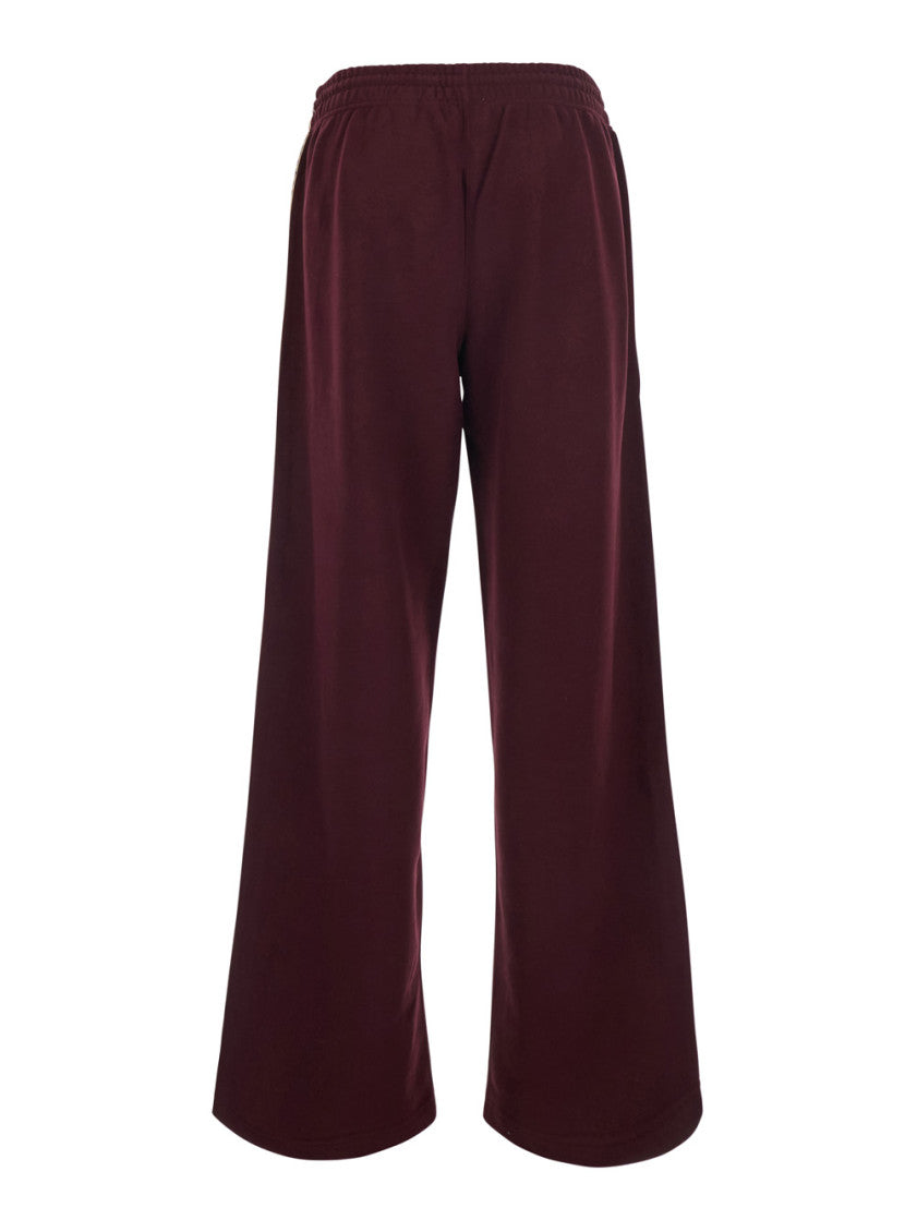 Maroon Relaxed Drawstring Pants 2