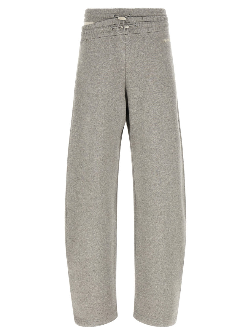 Grey Relaxed Drawstring Pants 1