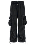 Black Oversized Cargos Pants 1