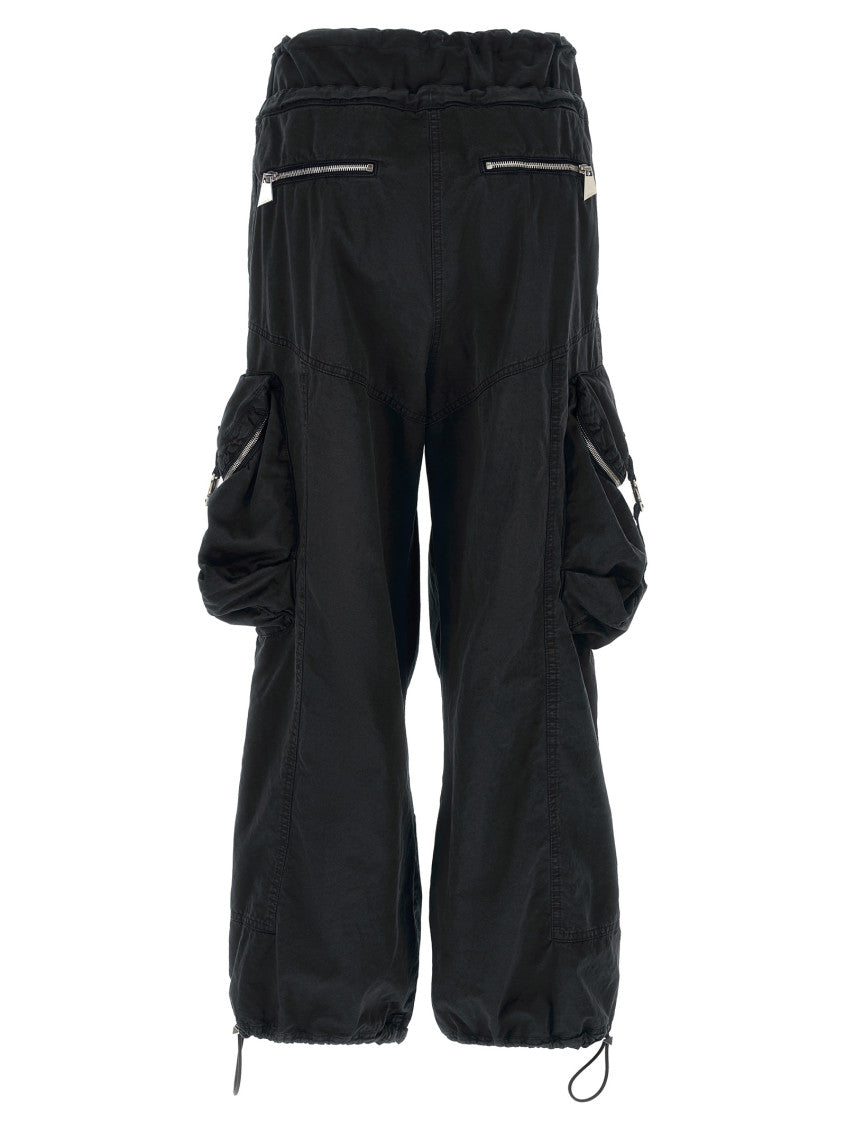 Black Oversized Cargos Pants 2