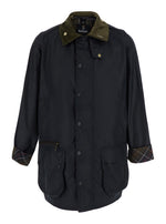 Navy Blue Waxed Jacket 1