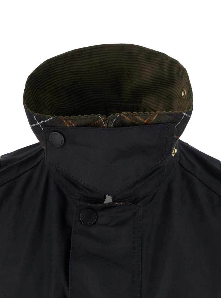 Navy Blue Waxed Jacket 4
