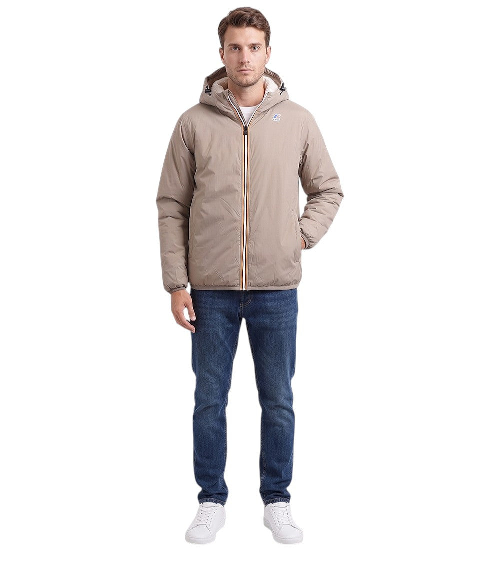 Beige Logo Hood Jacket 1